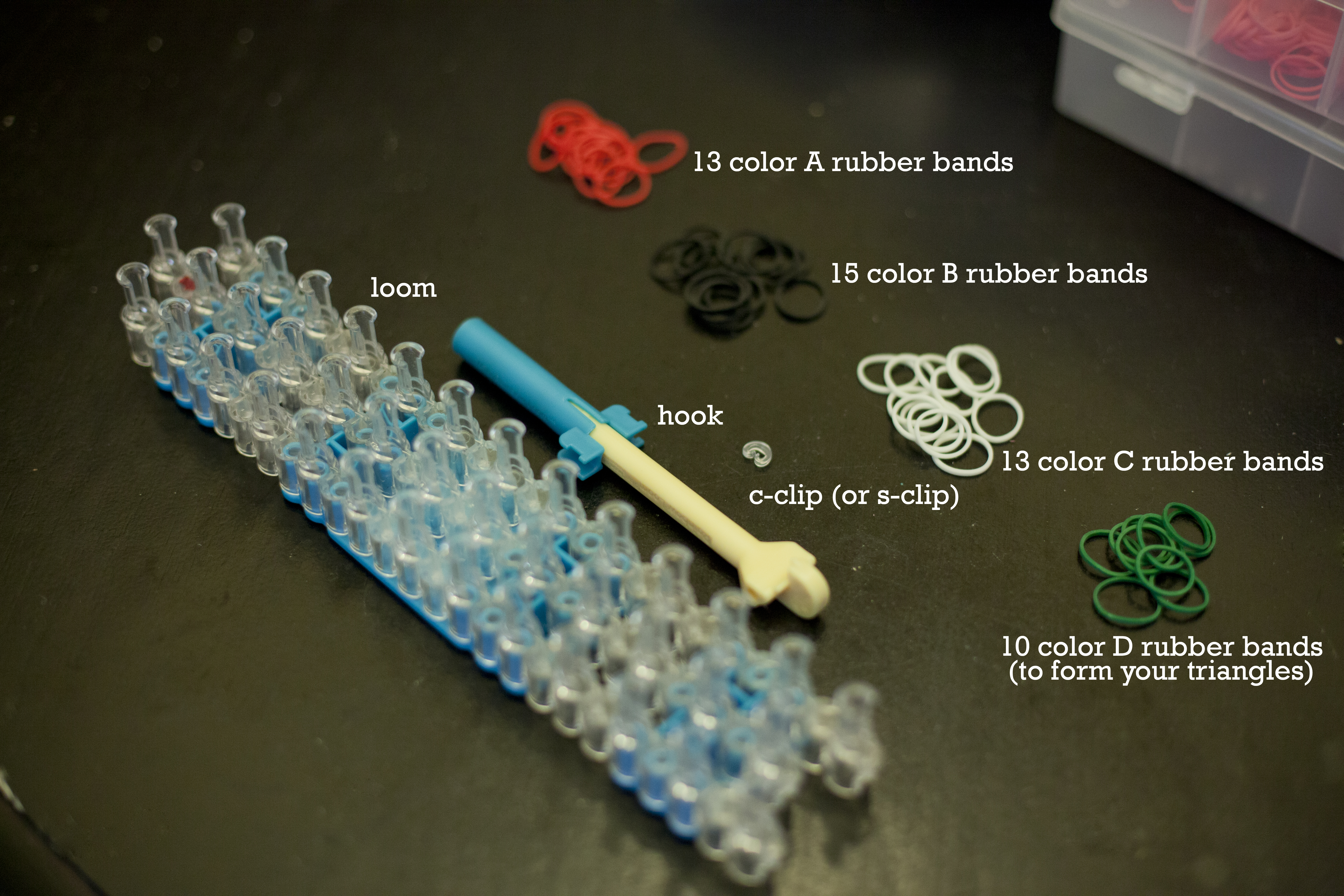 Buy DIY Rubber Bracelet Loom Band Tool Plastic C or S Clips